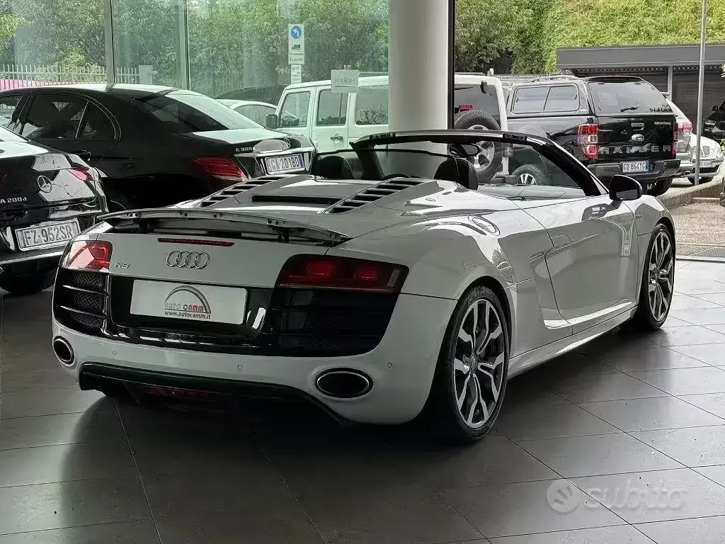 Usata Audi R8 Spyder 525 CV (386 kW) 2012 Bianco Cabrio