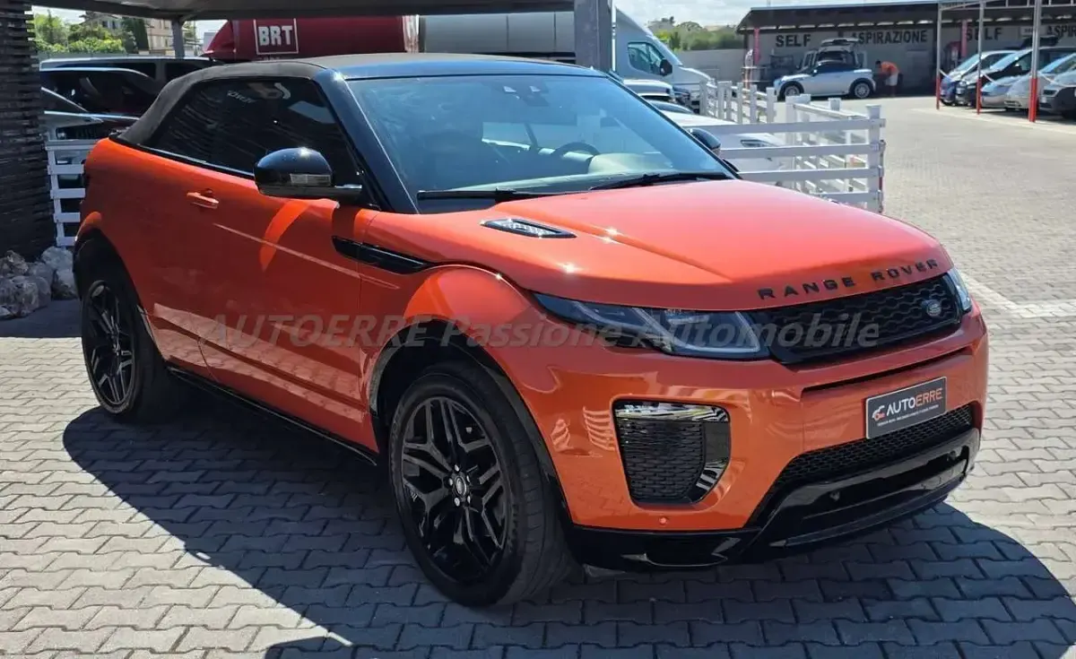 Usata Land Rover Range Rover evoque HSE Dynamic 179 CV (131 kW) 2017 Arancione Cabrio
