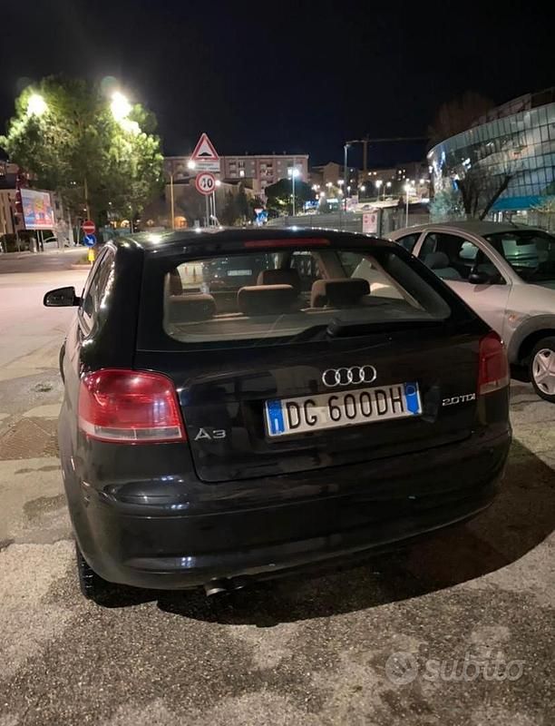 Usata Audi A3 140 CV (102 kW) 2007 Nero Utilitaria