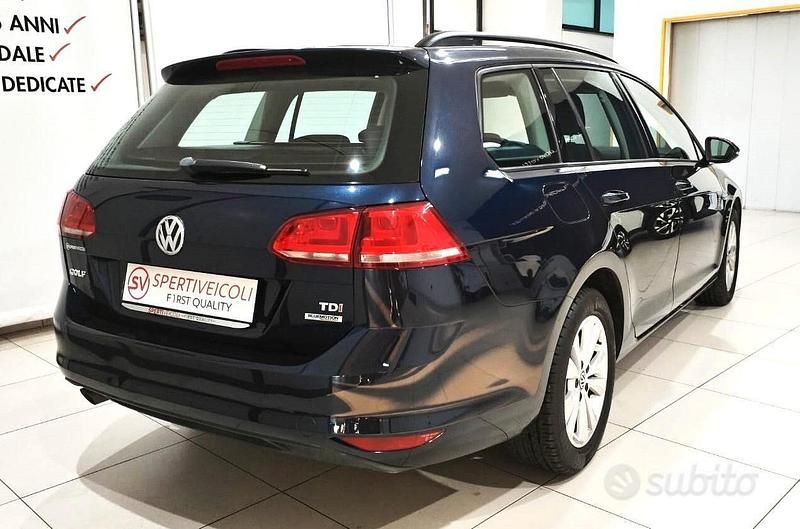 Usata VW Golf VII Comfortline 105 CV (77 kW) 2014 Blu Station wagon