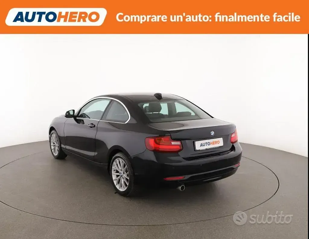 Usata BMW 218 Advantage 150 CV (110 kW) 2016 Nero Coupé