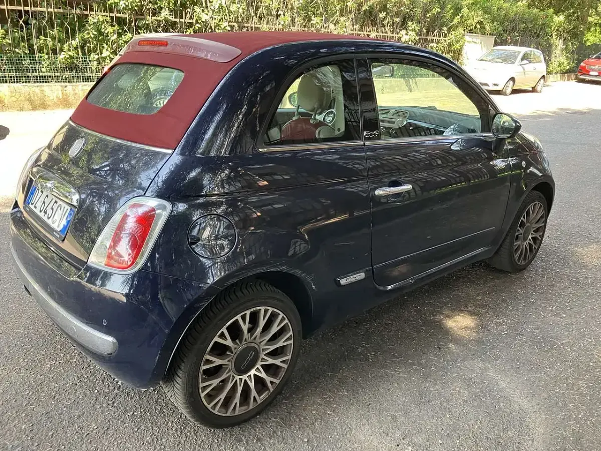 Usata Fiat 500C Rock 101 CV (74 kW) 2009 Blu/azzurro Cabrio