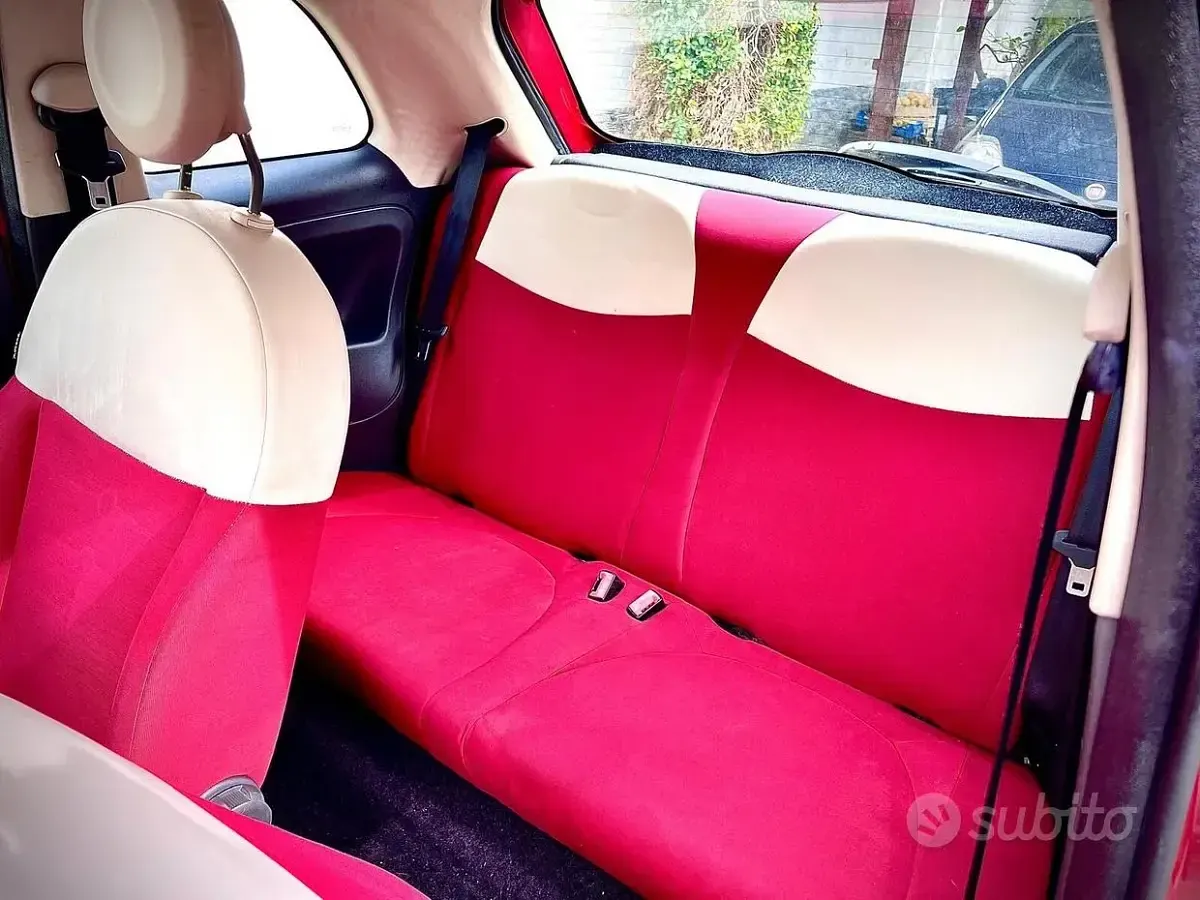 Usata Fiat 500 69 CV (50 kW) 2010 Rosso Berlina
