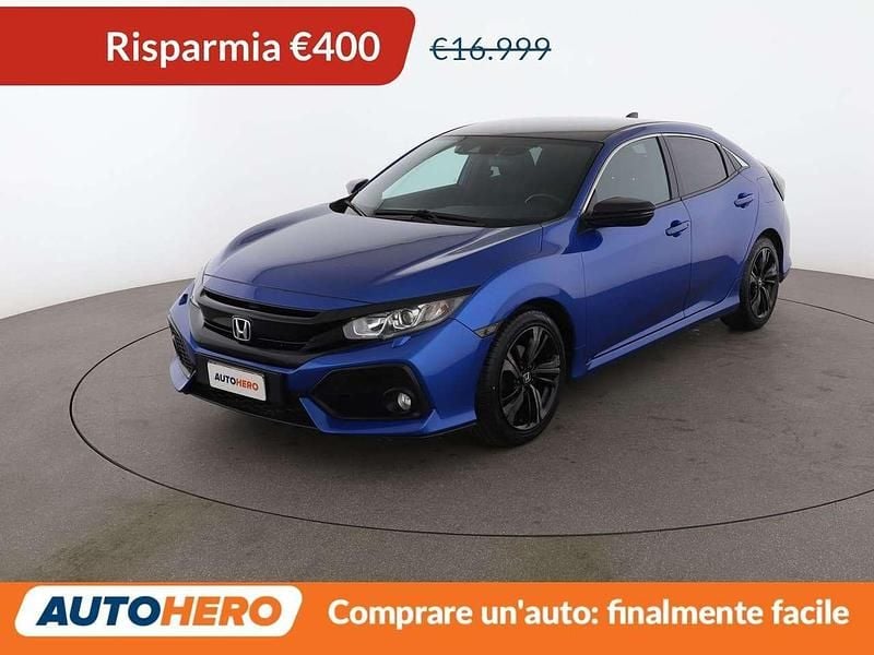 Usata Honda Civic Elegance 126 CV (92 kW) 2019 Blu Berlina