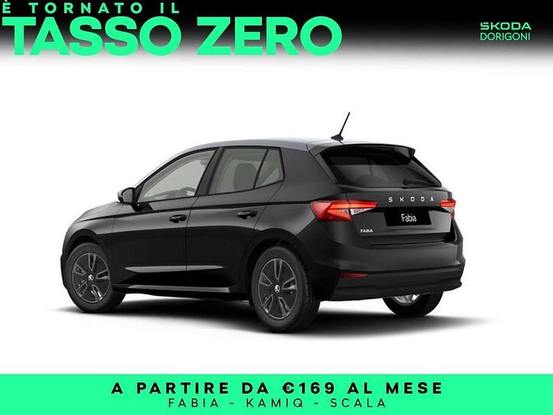 Nuova Skoda Fabia 95 CV (69 kW) 2026 Nero tulipano perlato grigio g Utilitaria