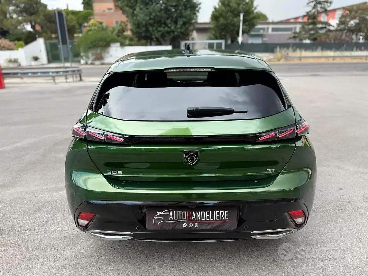 Usata Peugeot 308 GT 131 CV (96 kW) 2022 Verde Berlina