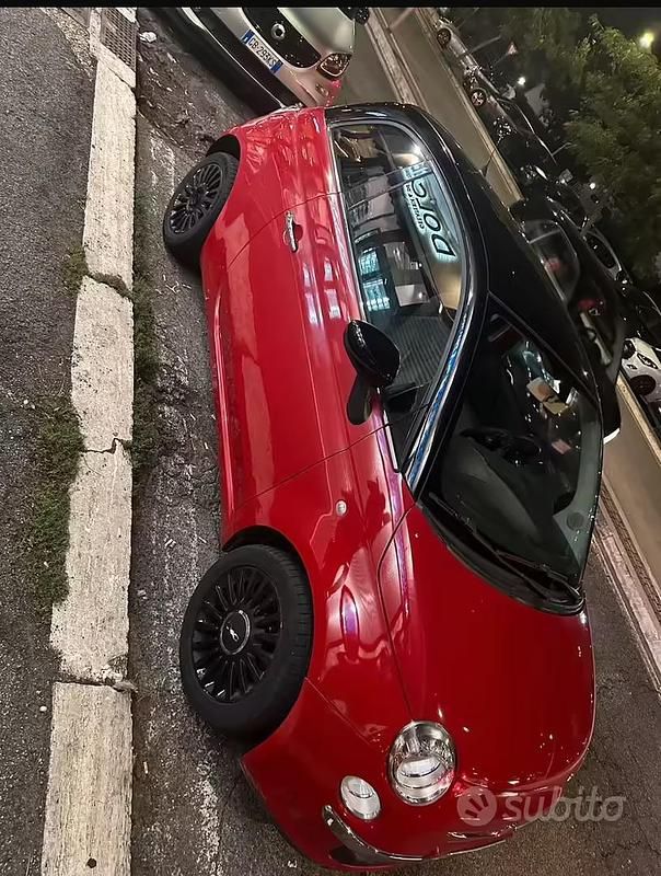 Usata Fiat 500 2009 Rosso Cabrio