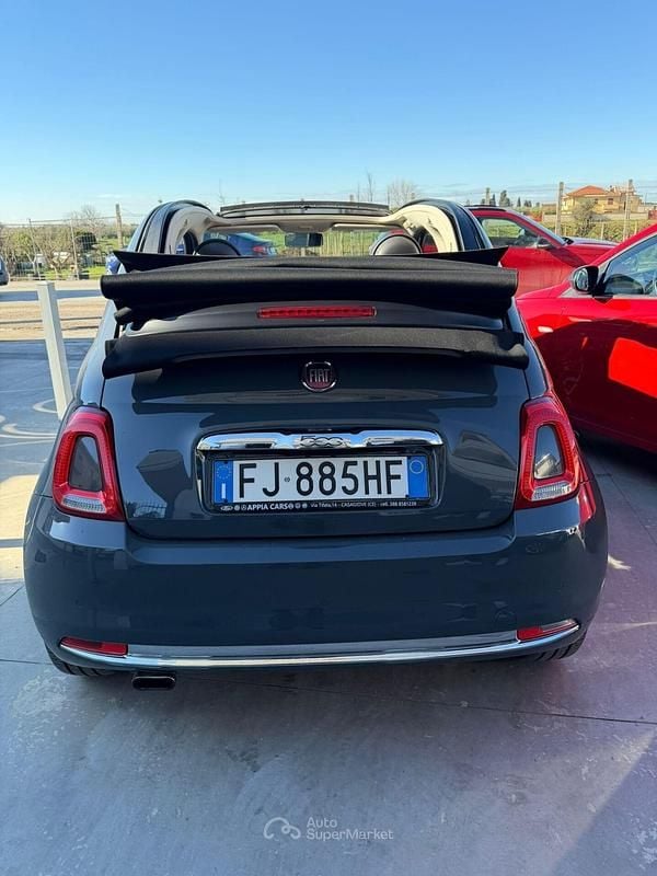 Usata Fiat 500C Mirror 69 CV (50 kW) 2017 Gray Cabrio