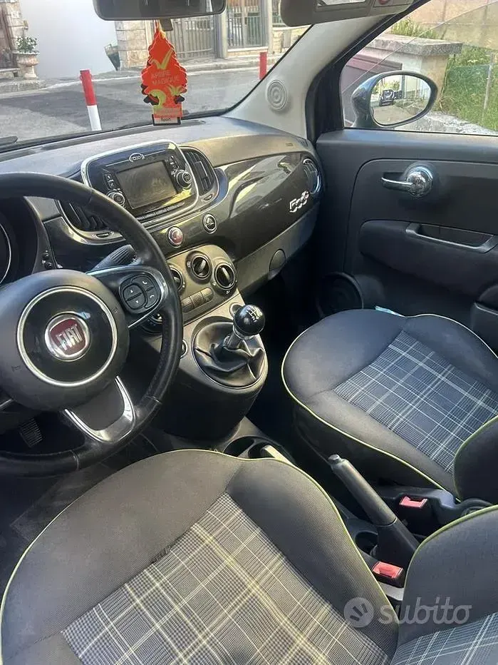 Usata Fiat 500C 69 CV (50 kW) 2015 Nero Cabrio