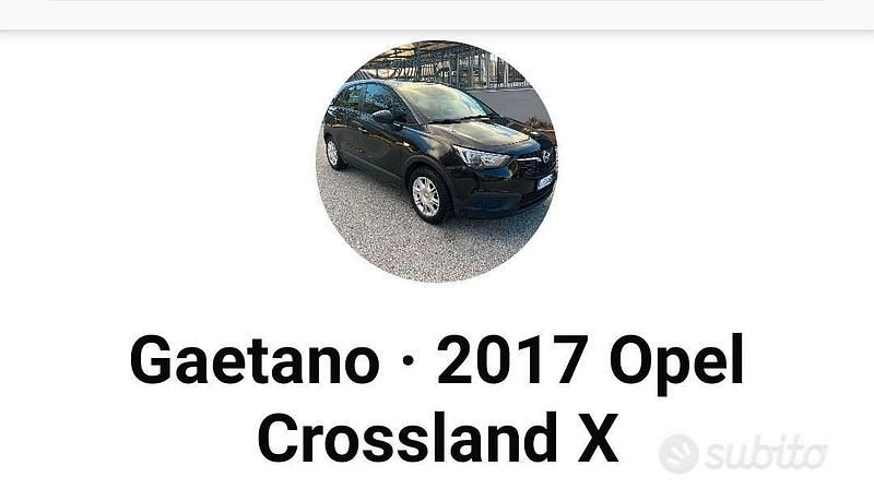 Usata Opel Crossland X 81 CV (59 kW) 2017 Nero SUV