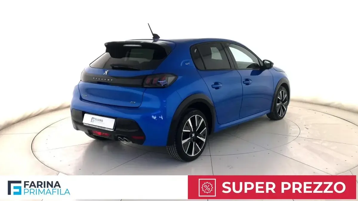 Usata Peugeot 208 GT 131 CV (96 kW) 2021 Blu Utilitaria