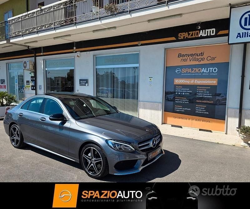 Usata Mercedes C180 AMG 115 CV (84 kW) 2019 Grigio Berlina
