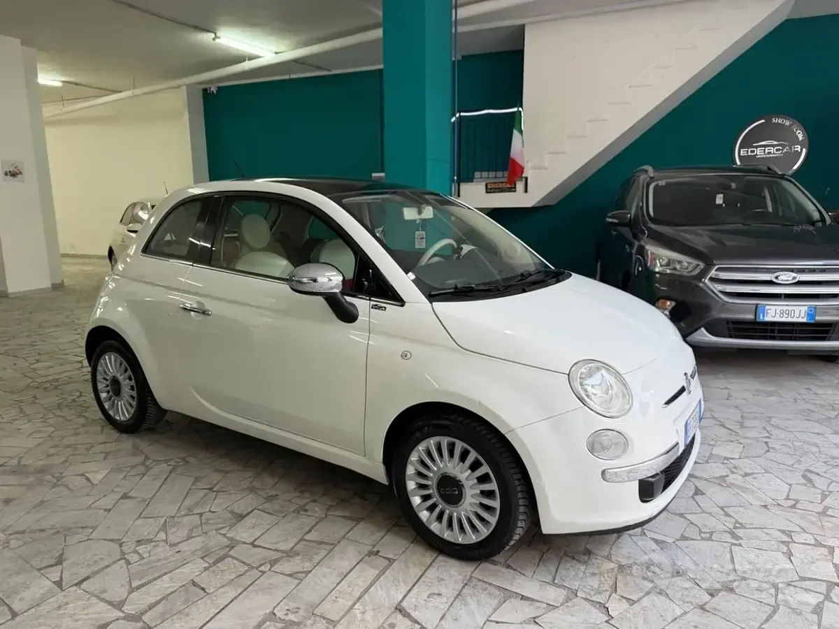 Usata Fiat 500 75 CV (55 kW) 2010 Bianco Berlina