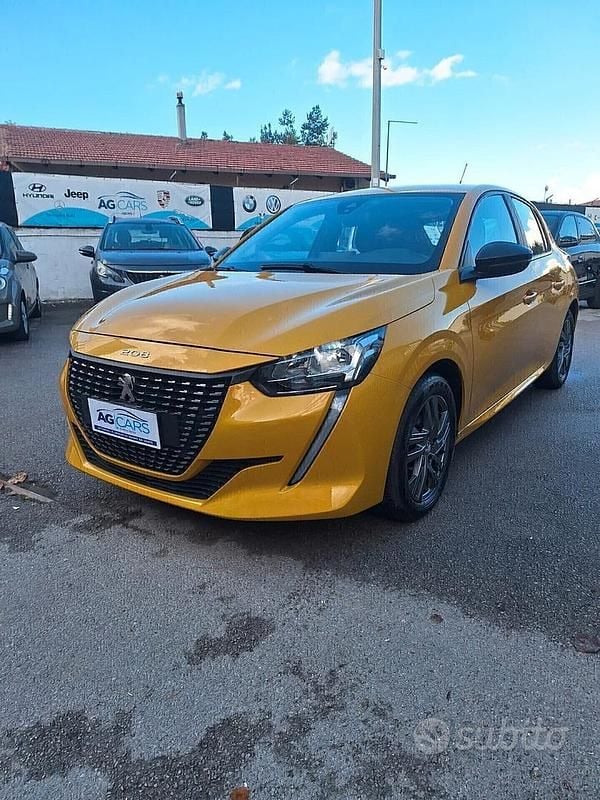 Usata Peugeot 208 Active 75 CV (55 kW) 2022 Giallo Utilitaria