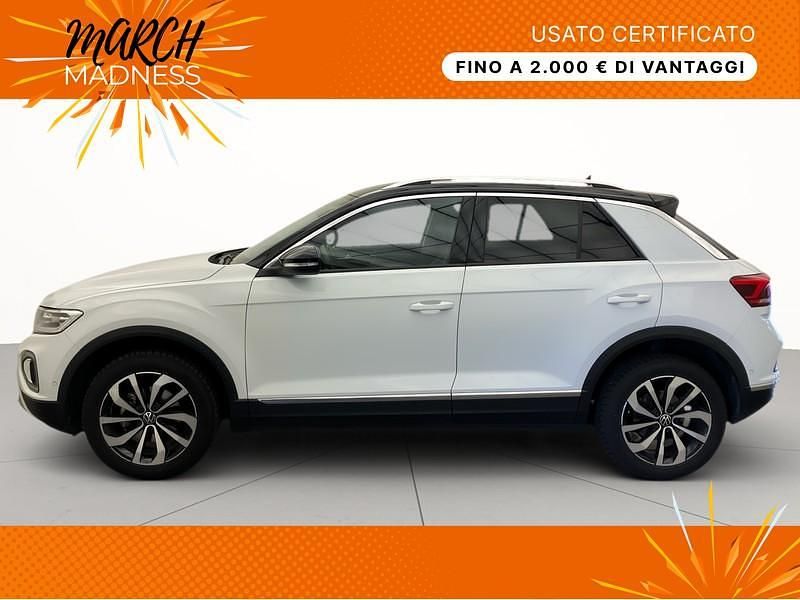 Usata VW T-Roc Style 110 CV (80 kW) 2023 Pure white nero SUV