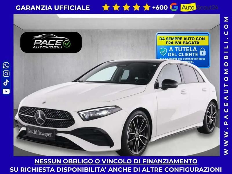 Usata Mercedes A180 AMG Line Premium Plus 116 CV (85 kW) 2025 Bianco metallizzato Berlina
