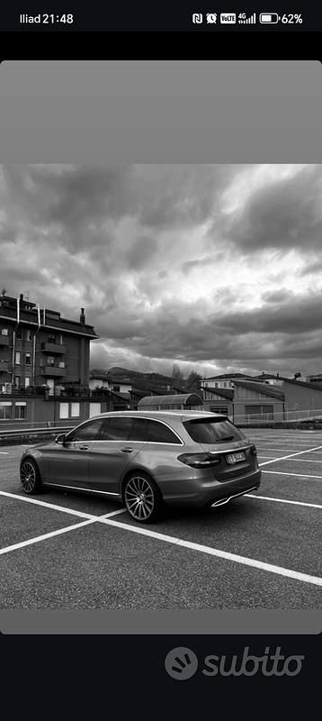Usata Mercedes C220 170 CV (125 kW) 2015 Grigio Station wagon