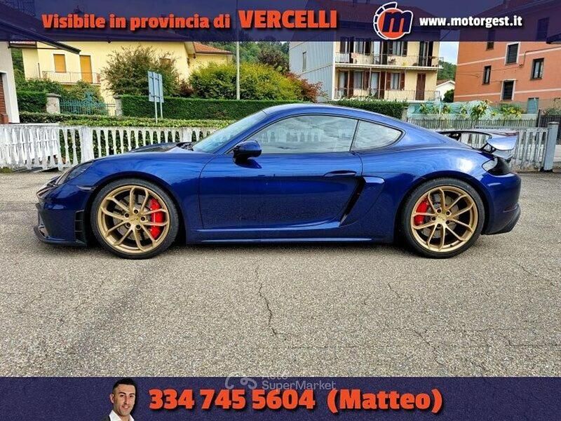 Usata Porsche 718 Cayman 420 CV (308 kW) 2021 Blu genziana Coupé