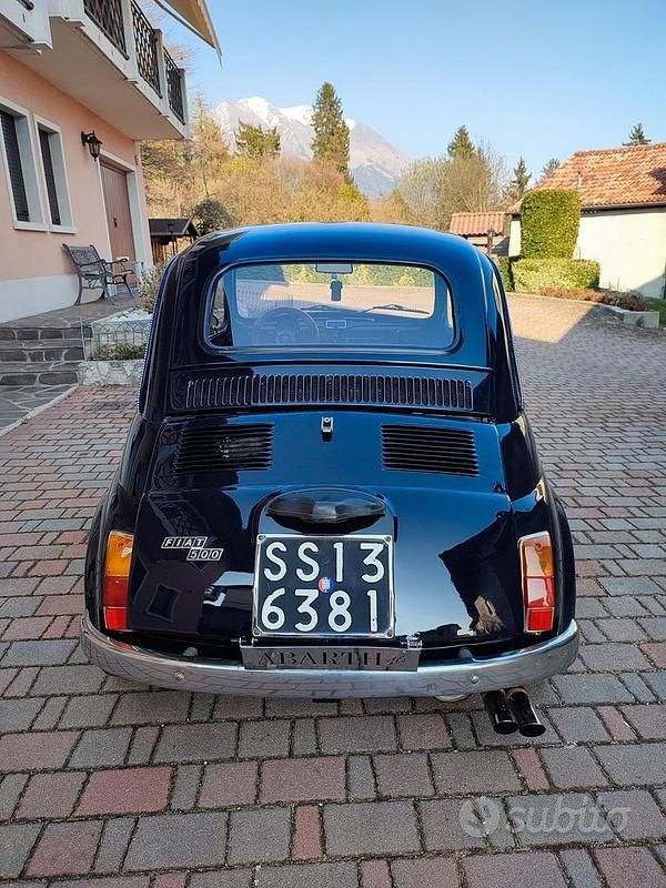 Usata Fiat 500 1970 Blu Cabrio