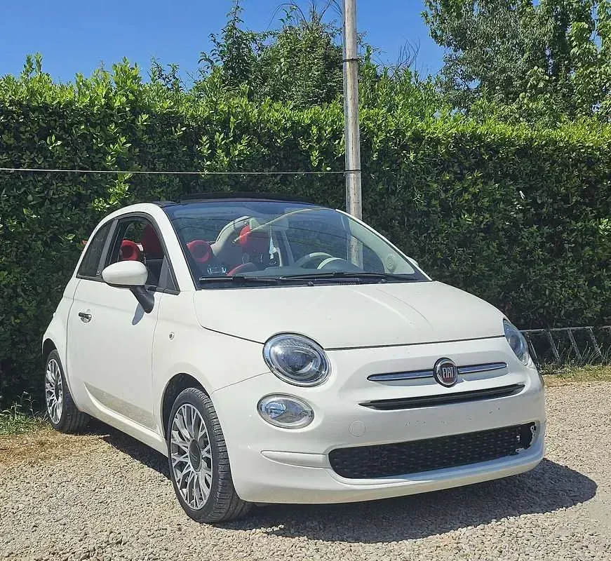 Usata Fiat 500C Pop 105 CV (77 kW) 2016 Bianco Cabrio