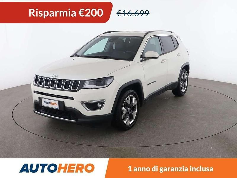 Bianco Usata 2017 Jeep Compass Limited SUV | 16.499 € (Buon prezzo) - Immagine 1/3