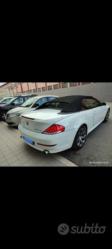 Usata BMW 635 Cabriolet 286 CV (210 kW) 2009 Bianco Cabrio