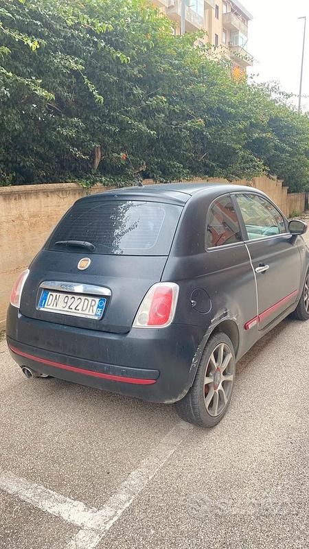 Usata Fiat 500 2008 Nero Utilitaria