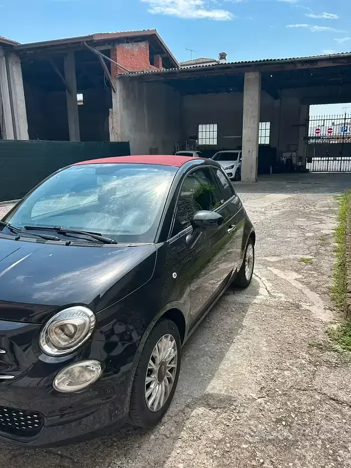 Usata Fiat 500 69 CV (50 kW) 2018 Nero Cabrio