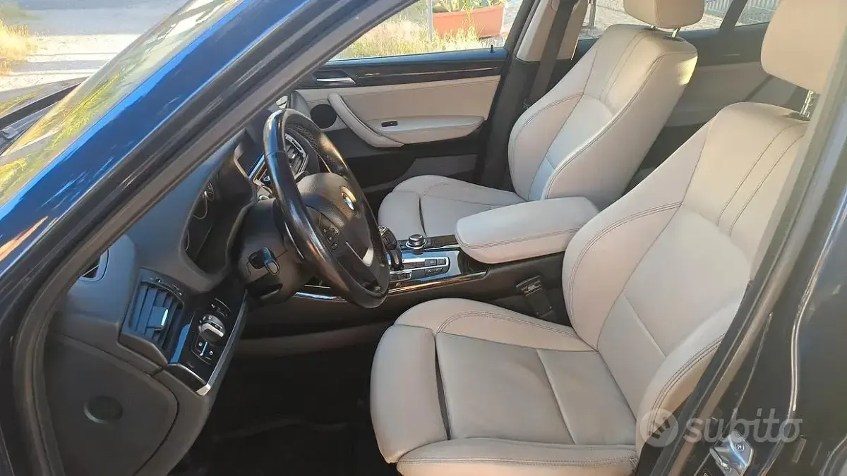 Usata BMW X3 Efficient Dynamics 184 CV (135 kW) 2014 Blu SUV