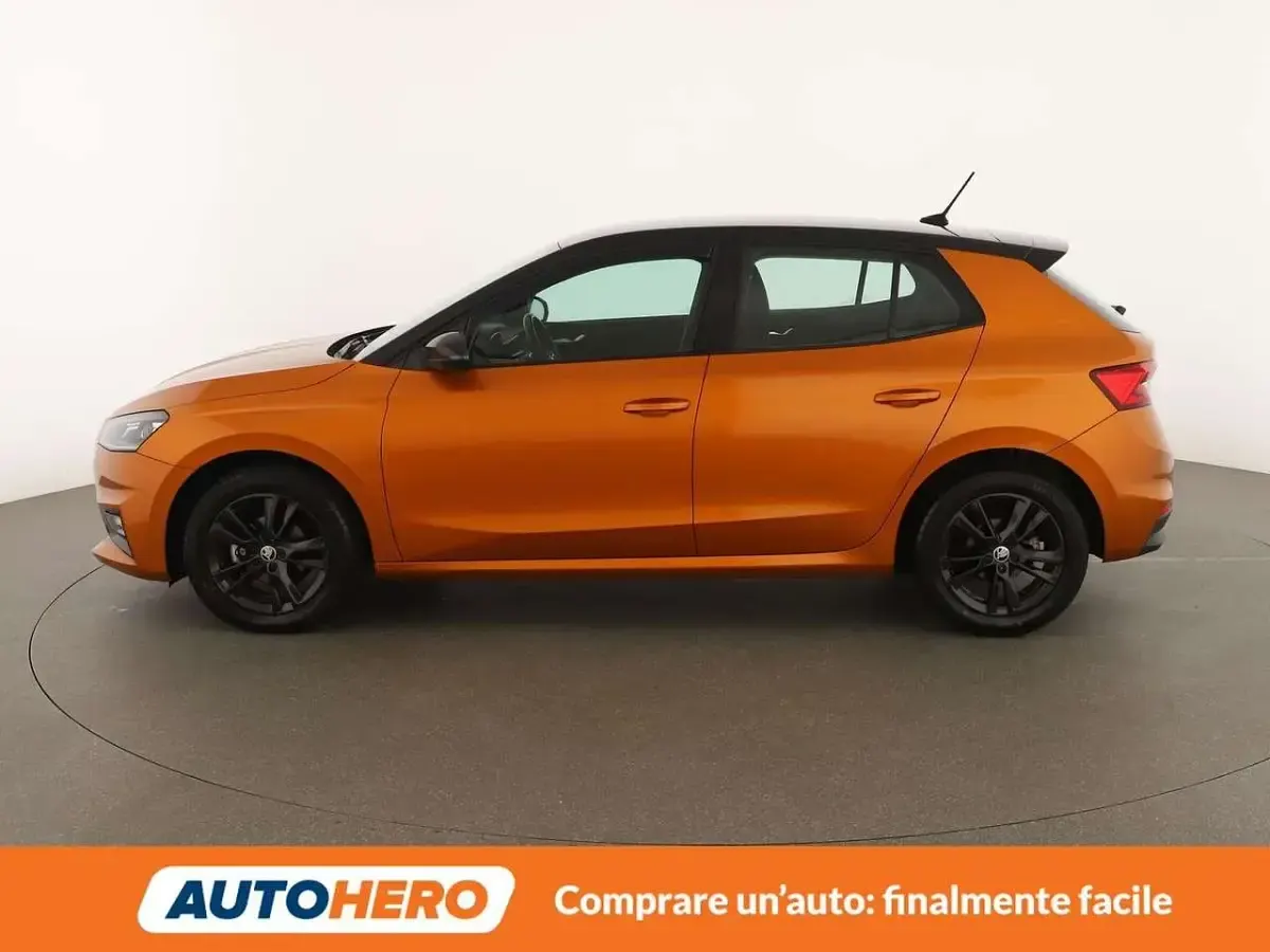 Usata Skoda Fabia Style 95 CV (69 kW) 2021 Arancione Utilitaria