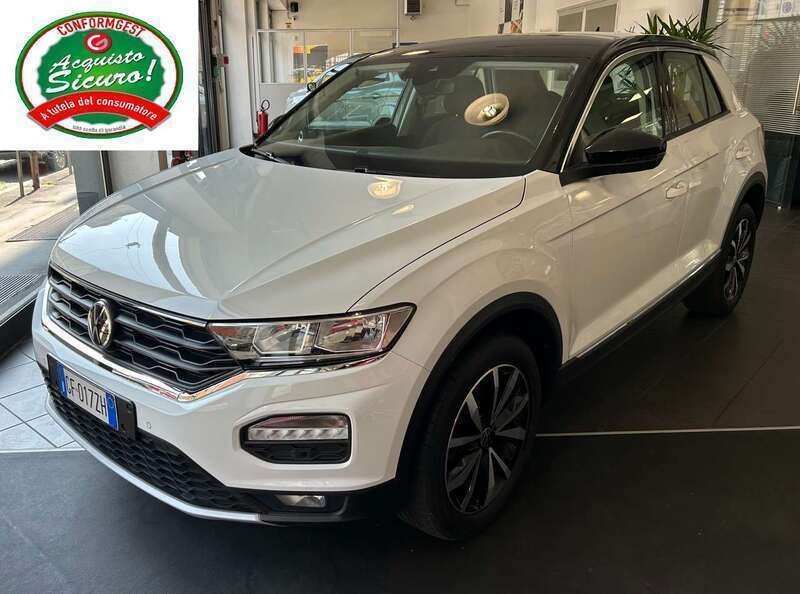 Pure white Usata 2021 VW T-Roc Style SUV | 17.500 € (Ottimo prezzo) - Immagine 1/4
