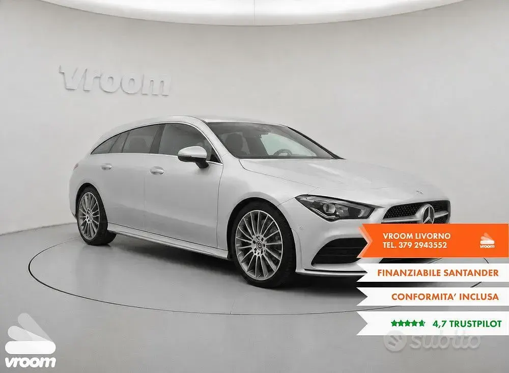 Usata Mercedes CLA200 150 CV (110 kW) 2022 Grigio Coupé