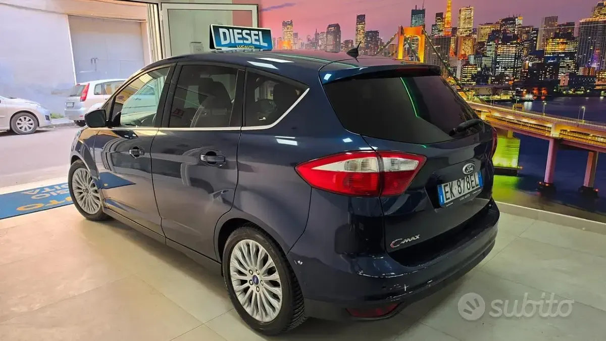 Usata Ford C-MAX Titanium 115 CV (84 kW) 2012 Blu Monovolume