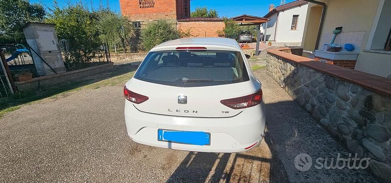 Usata Seat Leon 110 CV (80 kW) 2015 Bianco Berlina
