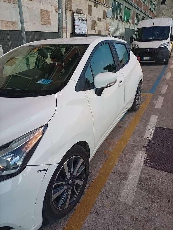 Usata Nissan Micra Acenta 71 CV (52 kW) 2018 Bianco Berlina