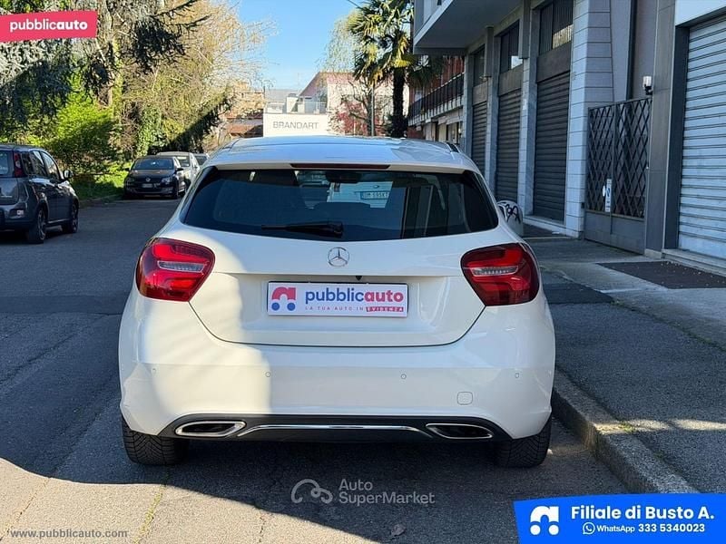 Usata Mercedes A200 136 CV (100 kW) 2017 Bianco Berlina