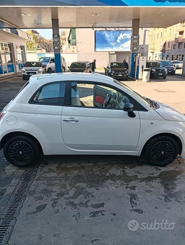 Usata Fiat 500 69 CV (50 kW) 2009 Bianco Cabrio