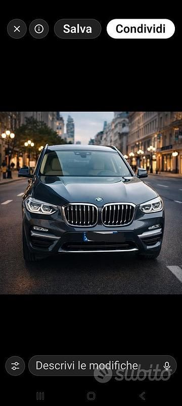 Usata BMW X3 Luxury Line 190 CV (139 kW) 2018 Nero SUV