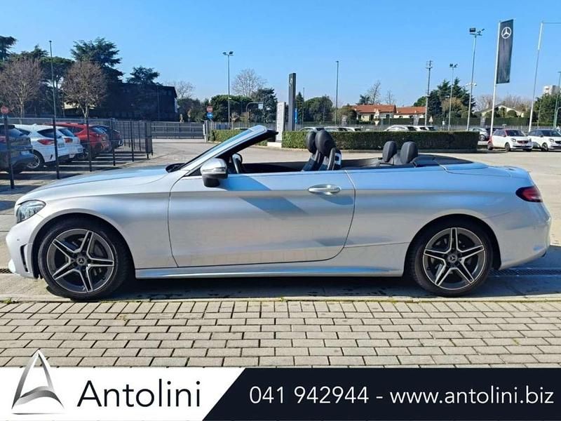 Usata Mercedes C200 Premium 184 CV (135 kW) 2019 Argento Cabrio