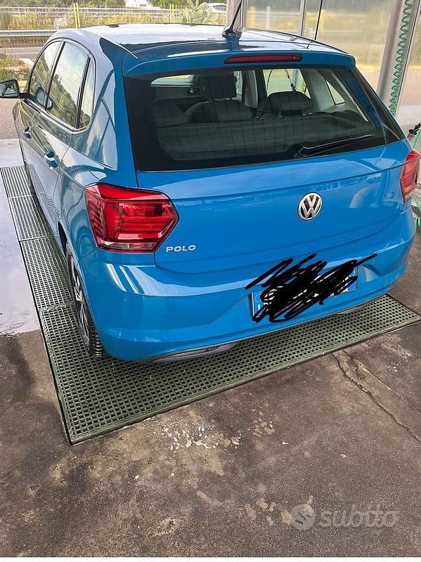 Usata VW Polo 95 CV (69 kW) 2018 Blu Berlina