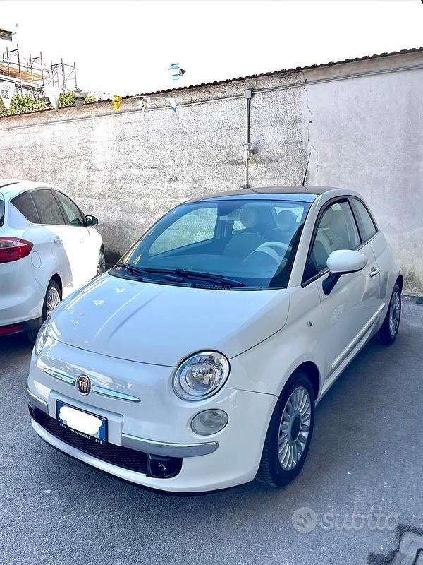 Usata Fiat 500 Lounge 69 CV (50 kW) 2009 Bianco Cabrio