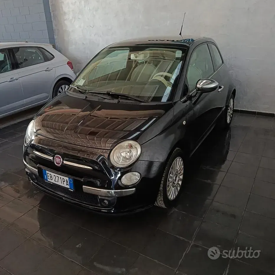 Usata Fiat 500 Lounge 69 CV (50 kW) 2010 Nero Berlina