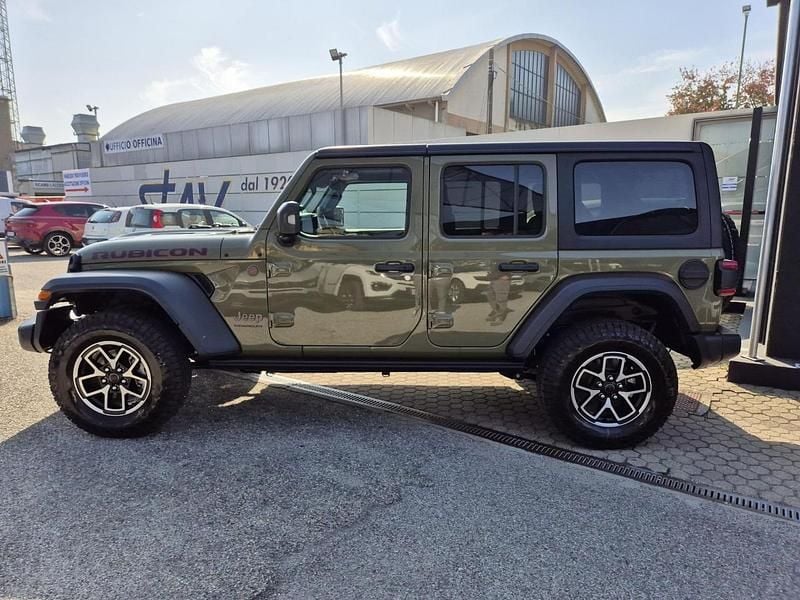 Nuova Jeep Wrangler Unlimited Rubicon 272 CV (200 kW) 2025 Verde SUV