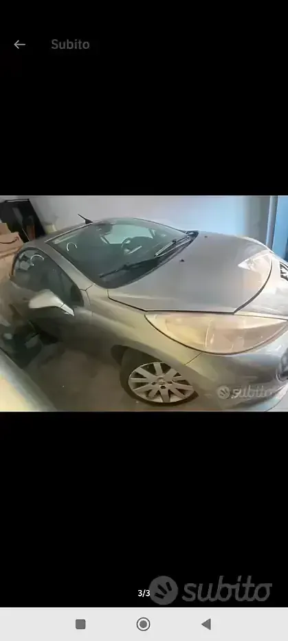 Usata Peugeot 207 CC 2007 Grigio Cabrio