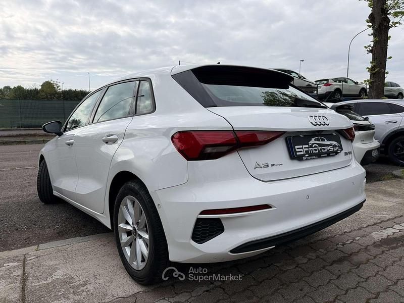 Usata Audi A3 Advanced 150 CV (110 kW) 2021 Bianco Berlina
