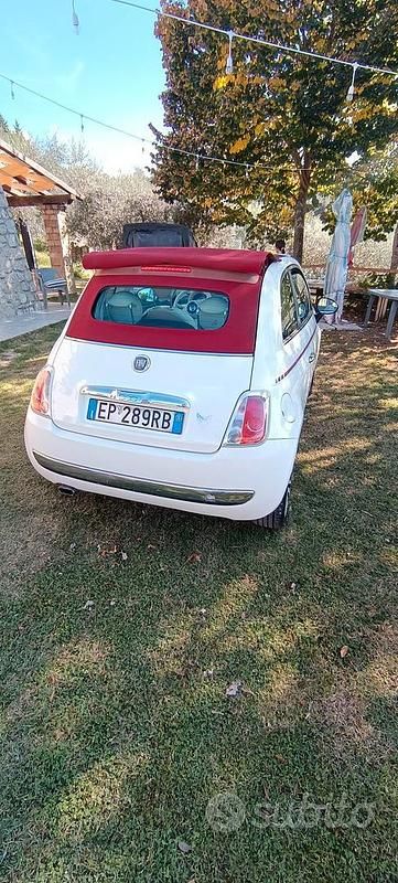 Usata Fiat 500C 69 CV (50 kW) 2013 Bianco Cabrio