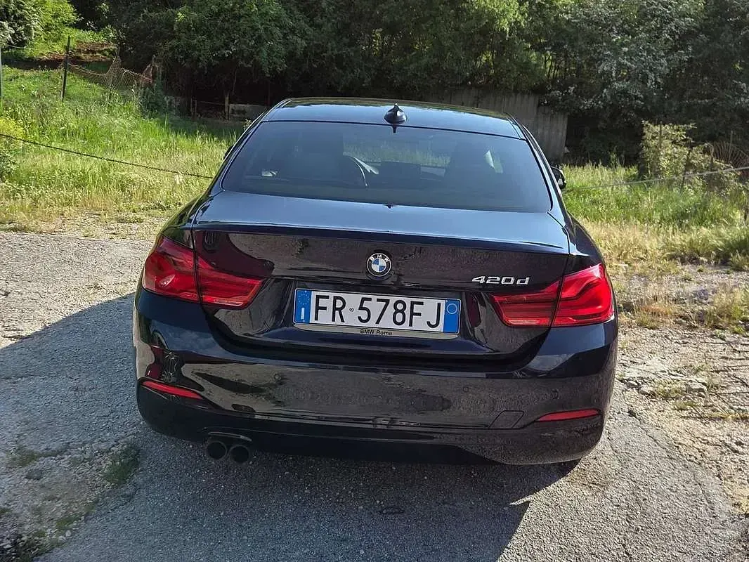 Usata BMW 420 Sport Line 190 CV (139 kW) 2018 Blu/azzurro Coupé