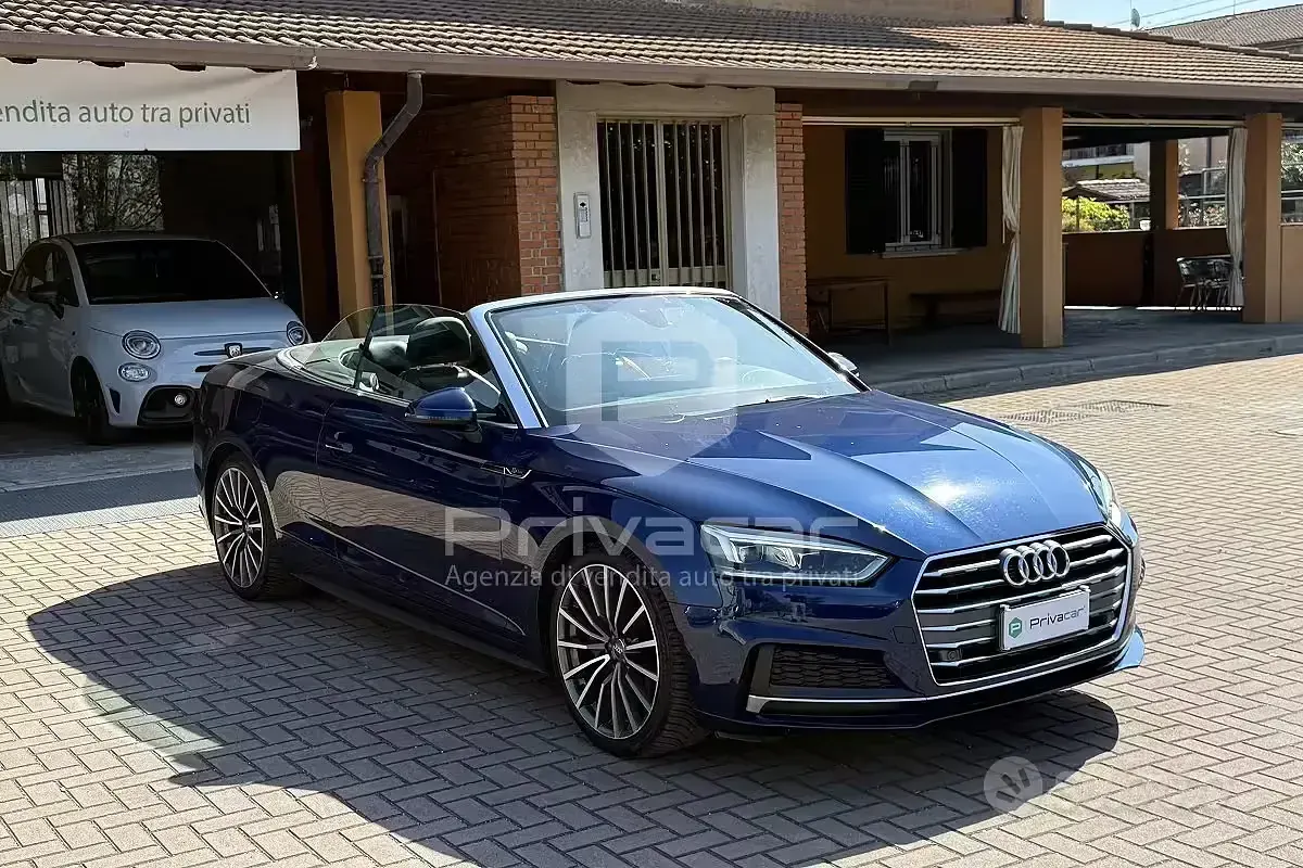 Usata Audi A5 Cabriolet Sport 190 CV (139 kW) 2018 Blu Cabrio