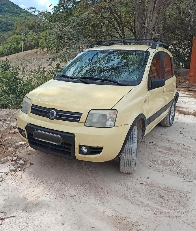 Usata Fiat Panda 4x4 69 CV (50 kW) 2007 Giallo Utilitaria
