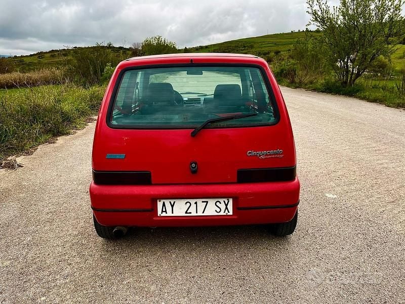 Second-hand Fiat Cinquecento 54 CP (39 kW) 1997 Roșu Hatchback